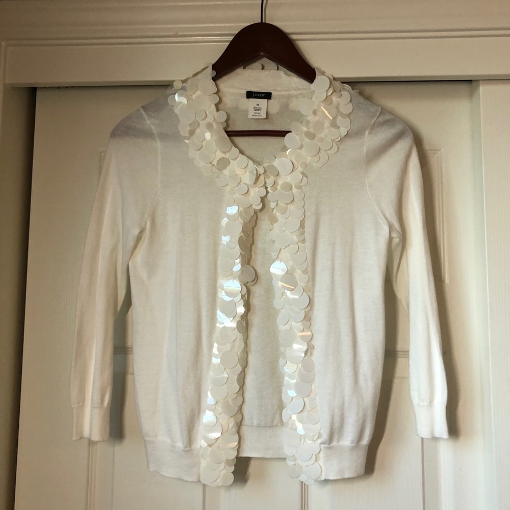 NEW J. Crew Sequin Cardigan